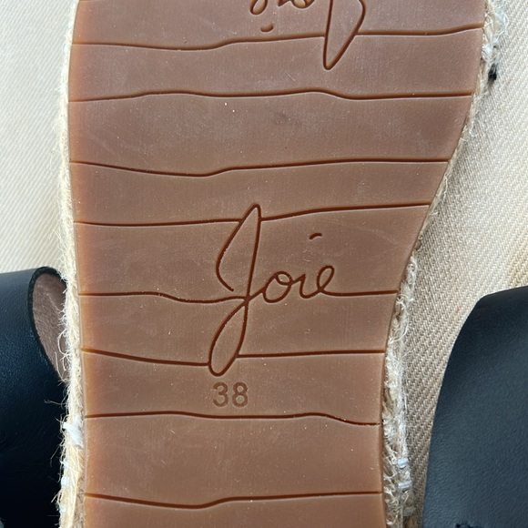 Joie Black Leather Women's Espadrille - Picture 7 of 9